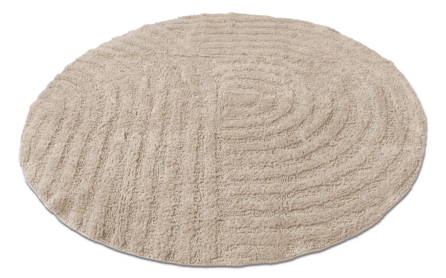 Kerek fürdőszobaszőnyeg - Embla (bézs)