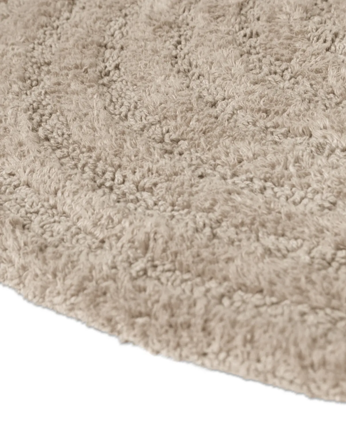 Kerek fürdőszobaszőnyeg - Embla (bézs)