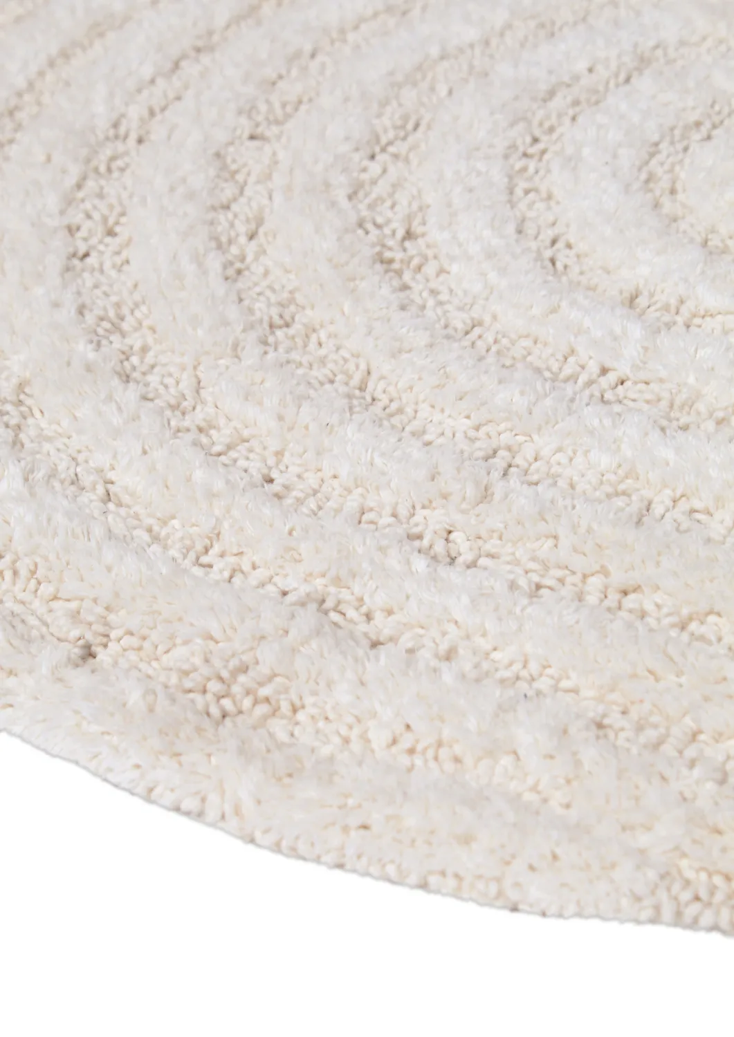 Kerek fürdőszobaszőnyeg - Embla (piszkosfehér)