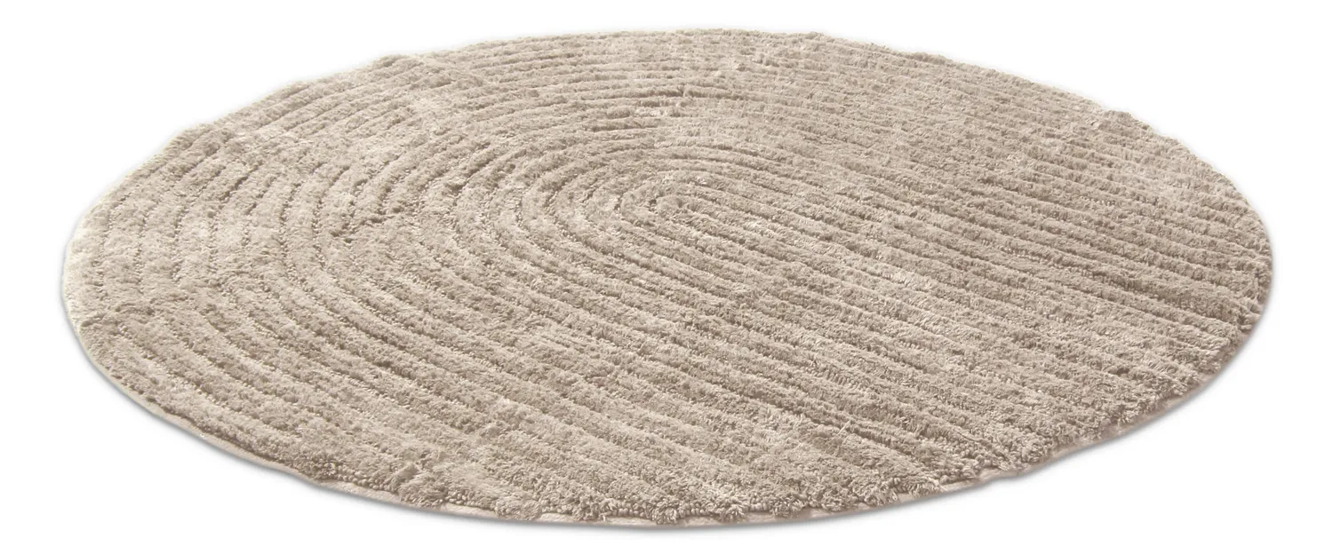 Kerek fürdőszobaszőnyeg - Evena (bézs)