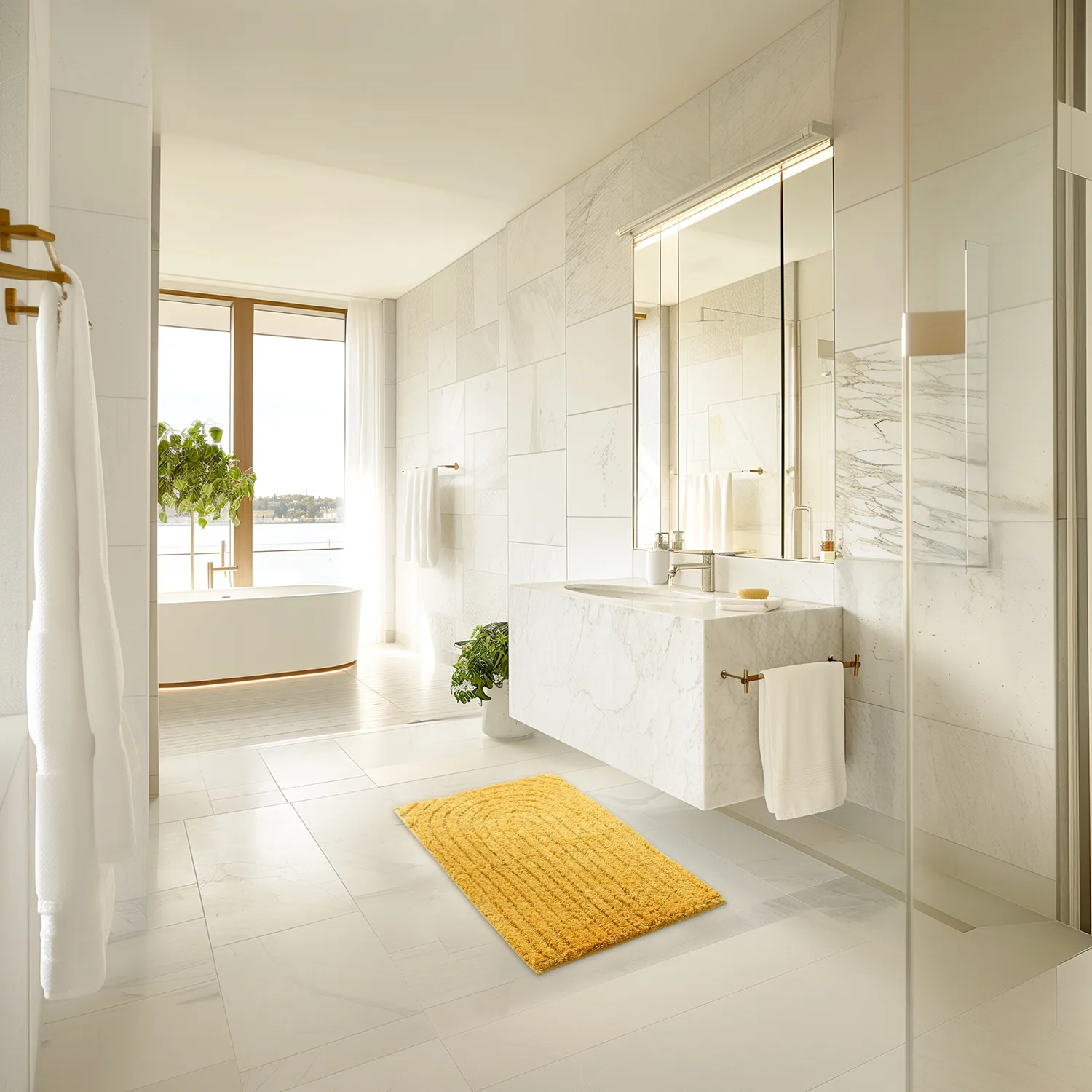 Fürdőszobaszőnyeg - Evena (sárga)