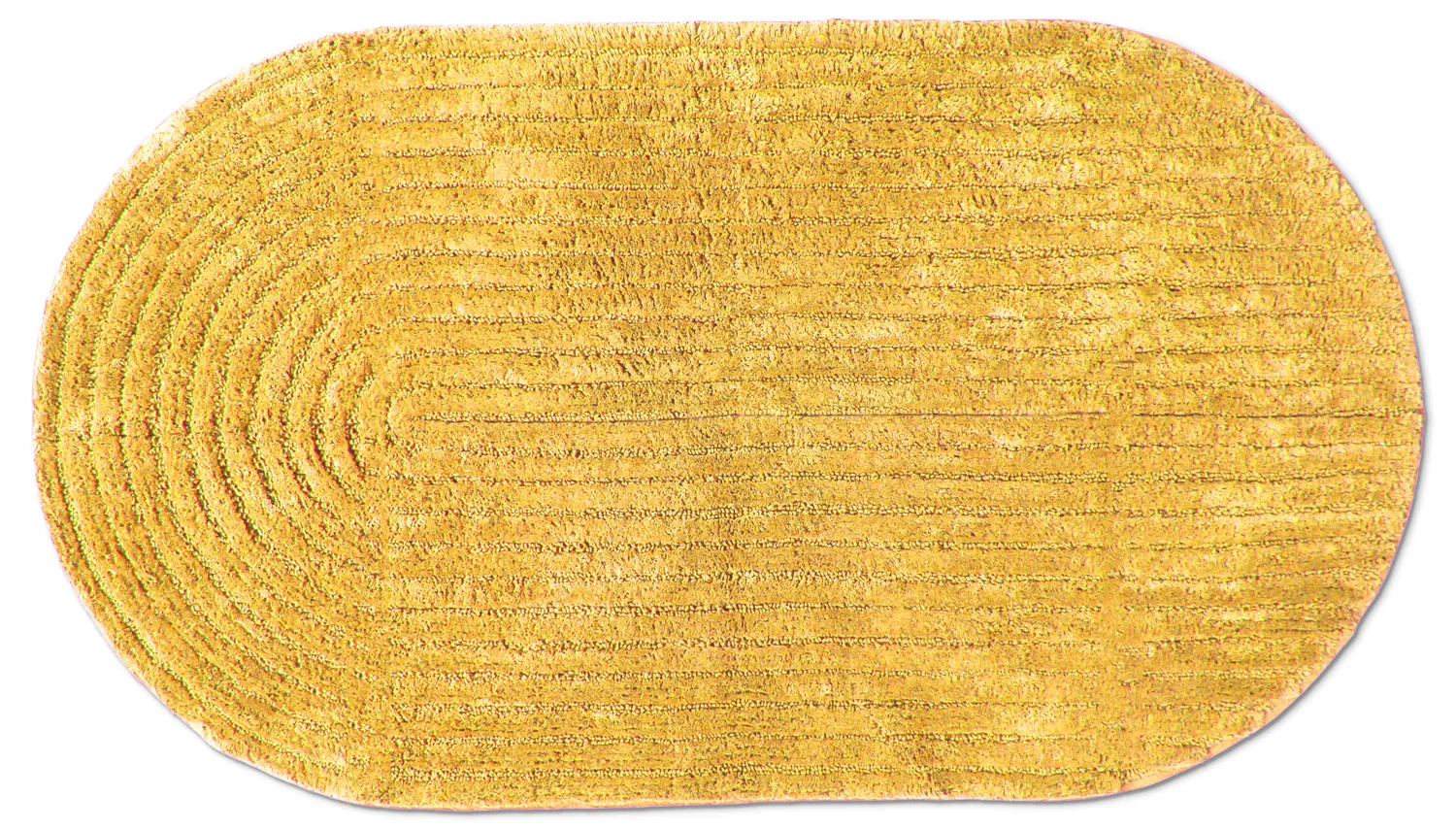 Ovális fürdőszobaszőnyeg - Evena (sárga)