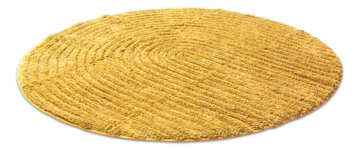 Kerek fürdőszobaszőnyeg - Evena (sárga)