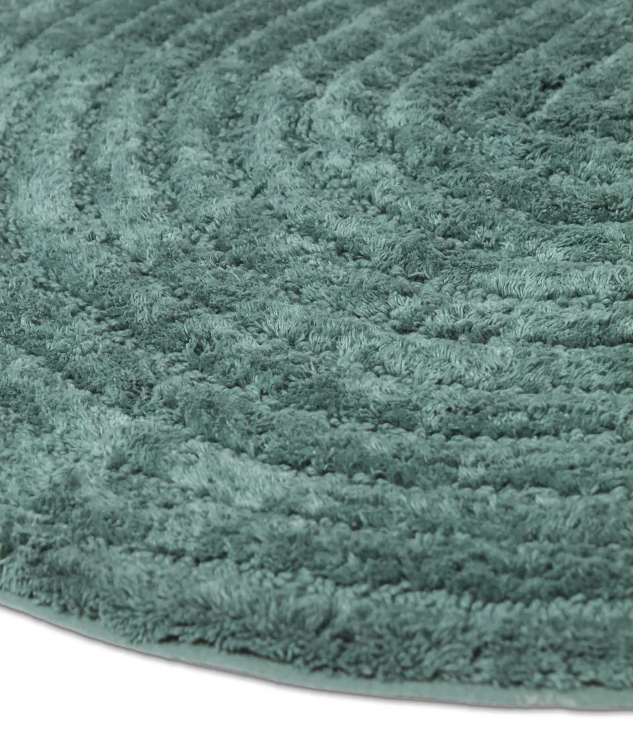 Kerek fürdőszobaszőnyeg - Evena (sötétzöld)