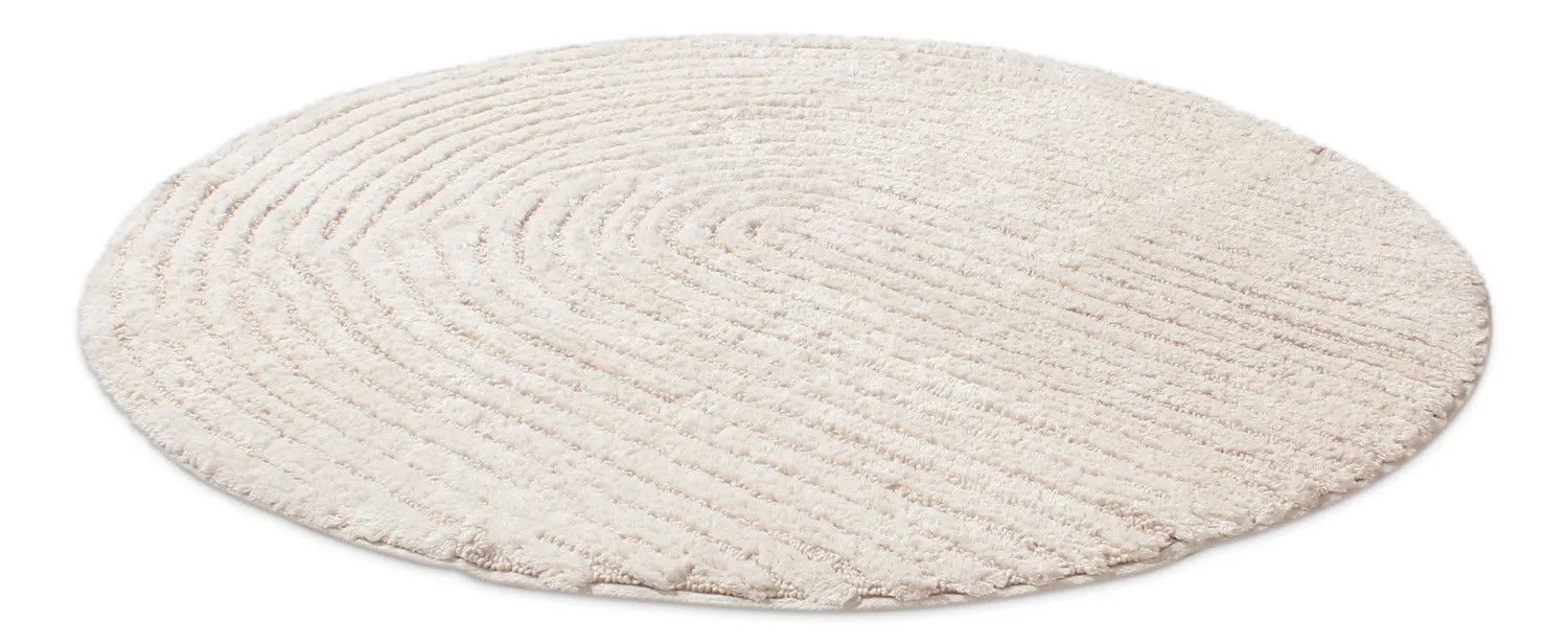 Kerek fürdőszobaszőnyeg - Evena (piszkosfehér)