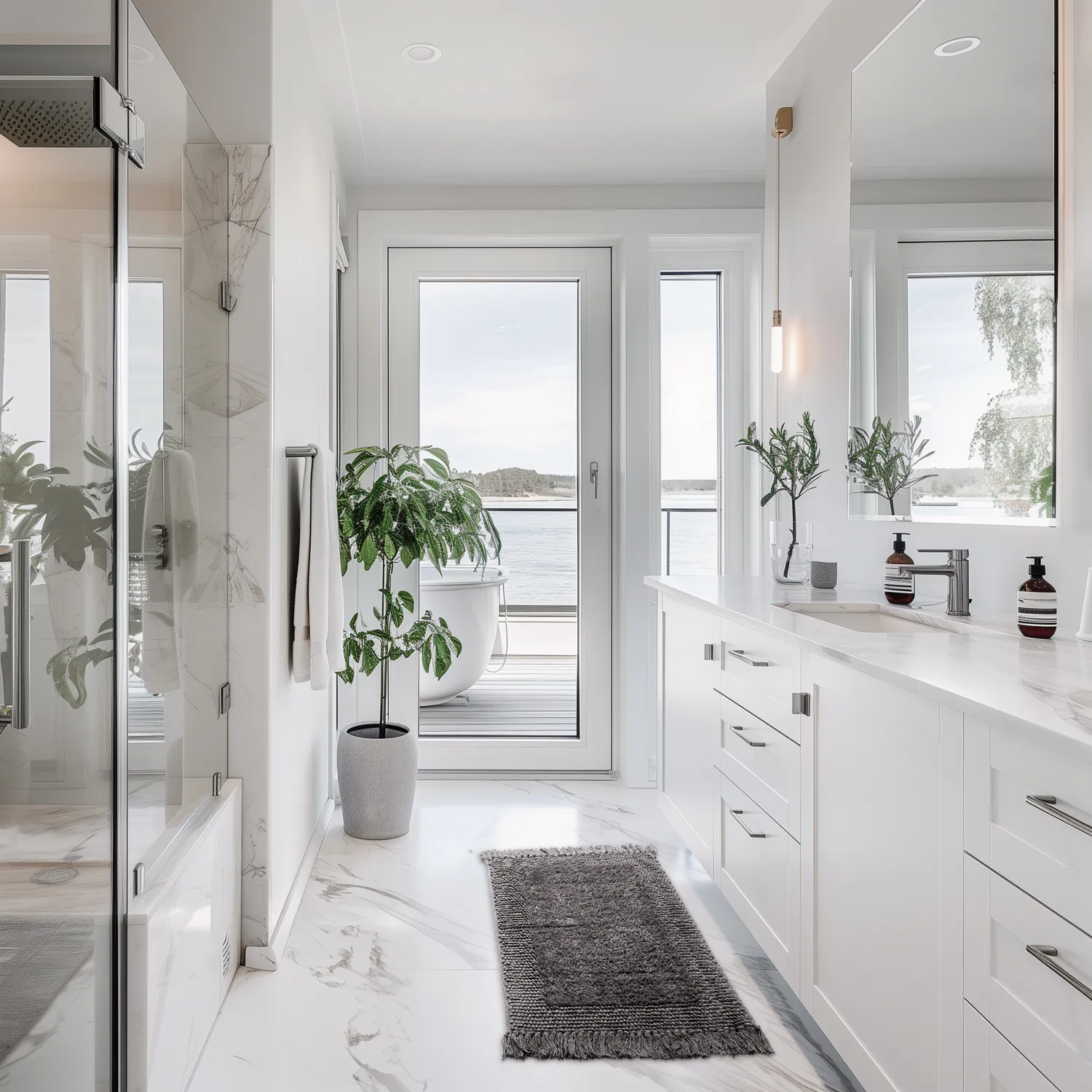 Fürdőszobaszőnyeg - Flynn (sötét szürke)