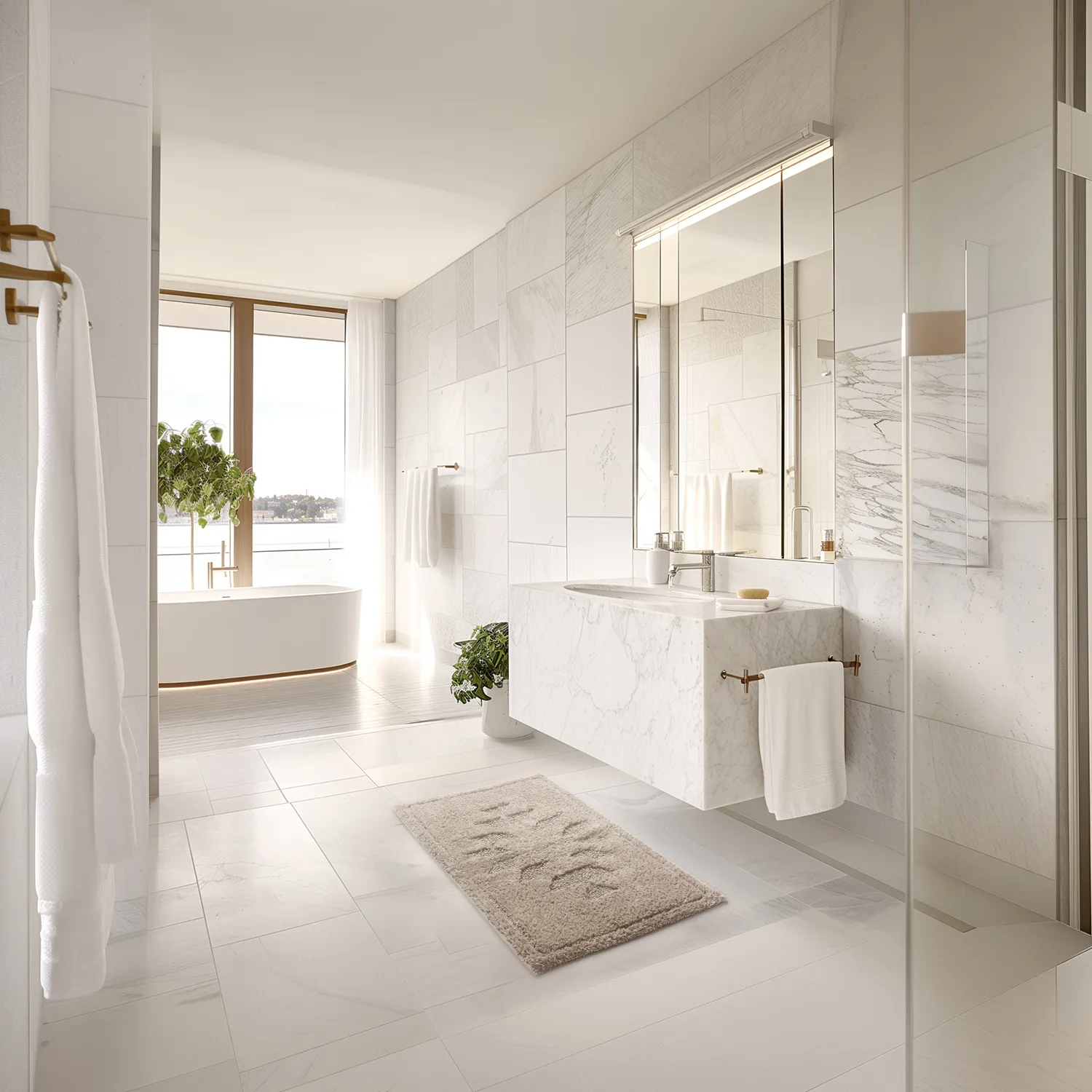 Fürdőszobaszőnyeg - Gertie (bézs)