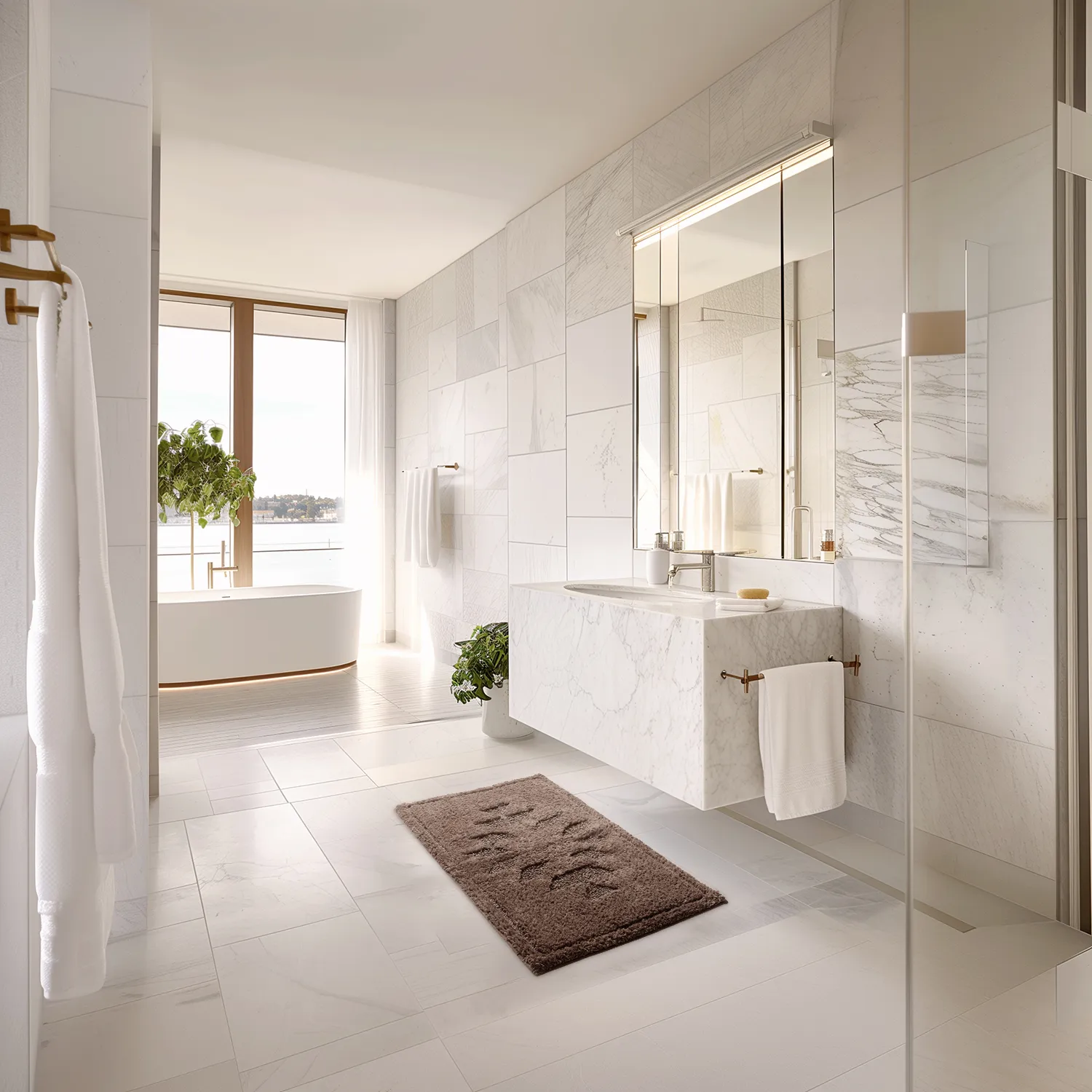 Fürdőszobaszőnyeg - Gertie (barna)