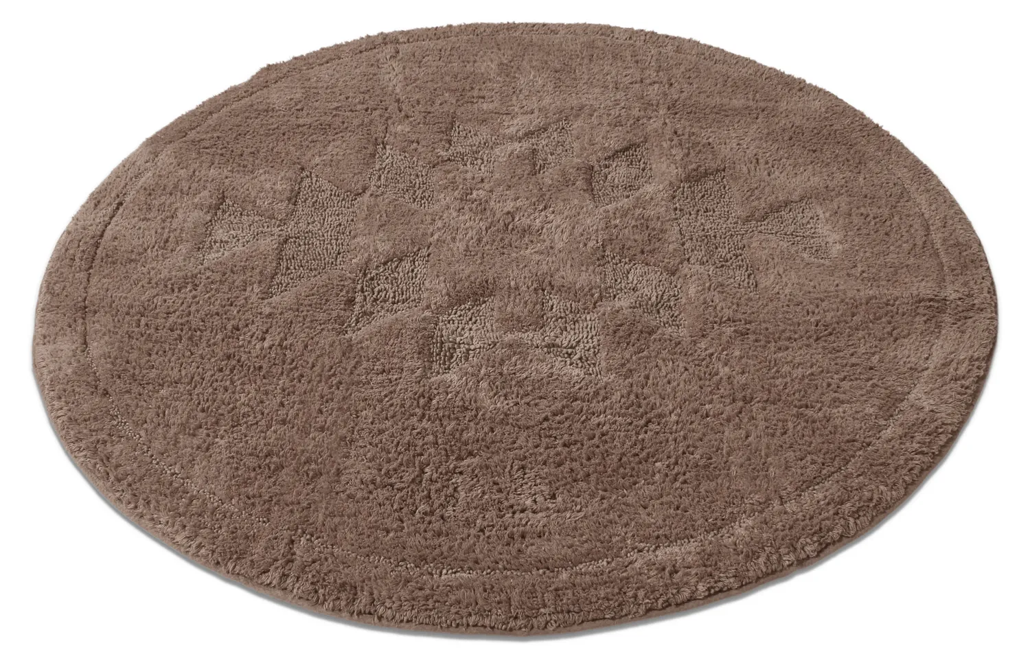 Kerek fürdőszobaszőnyeg - Gertie (barna)