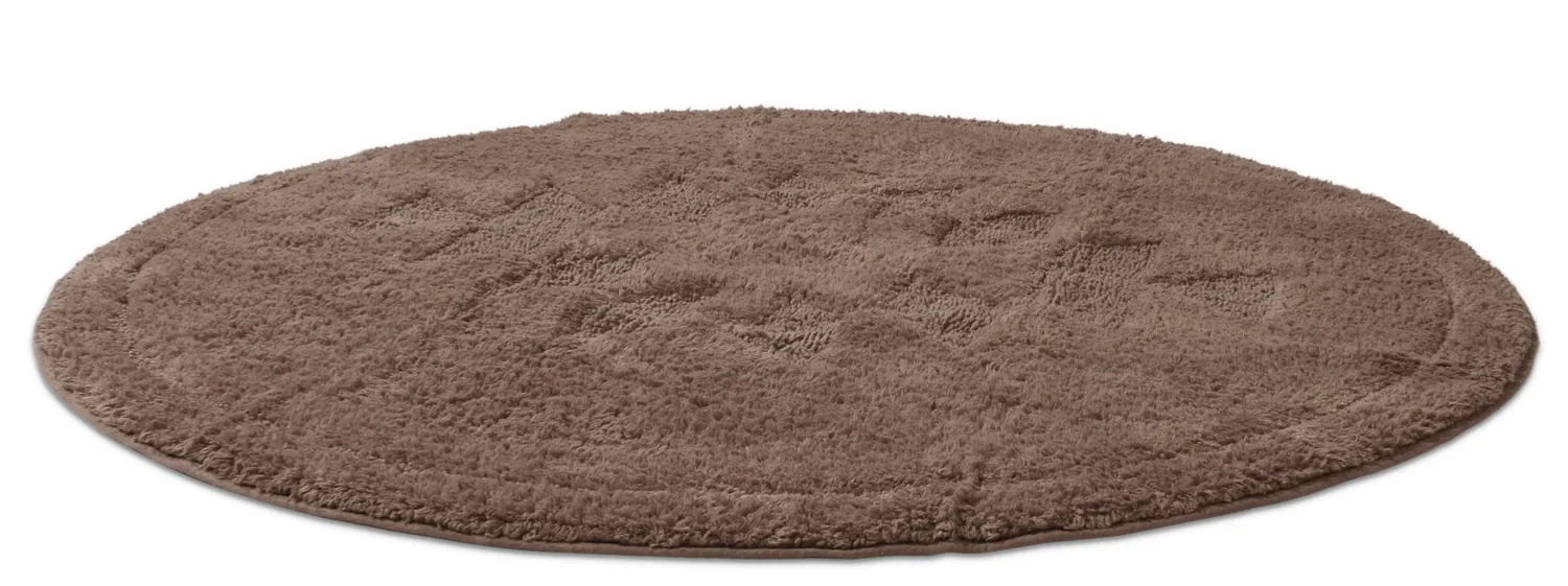 Kerek fürdőszobaszőnyeg - Gertie (barna)