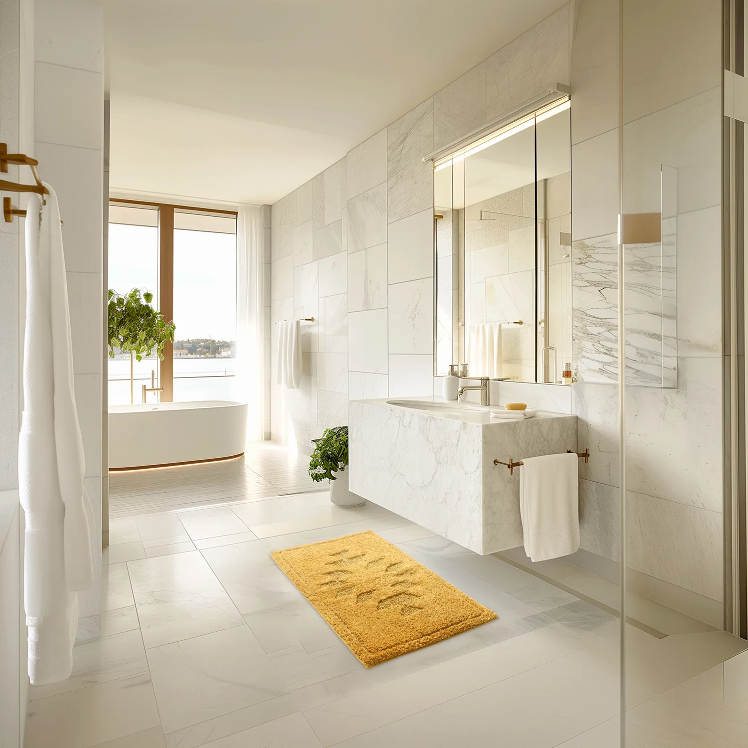 Fürdőszobaszőnyeg - Gertie (sárga)