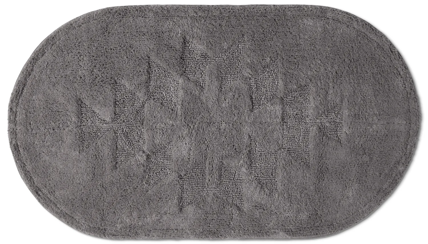 Ovális fürdőszobaszőnyeg - Gertie (sötét szürke)
