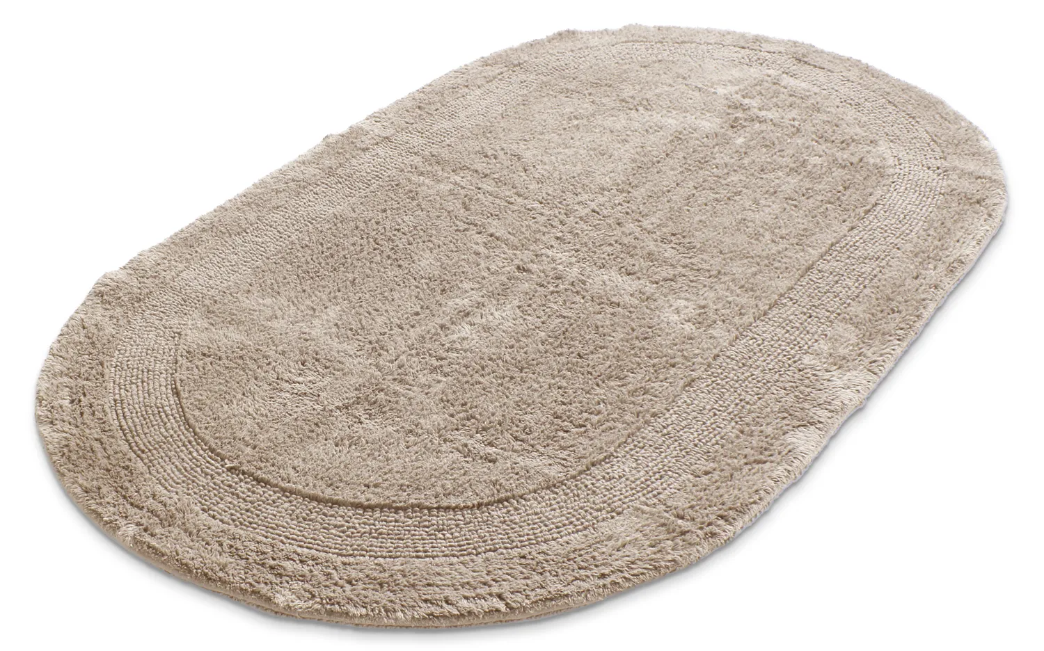 Ovális fürdőszobaszőnyeg - Nila (bézs)