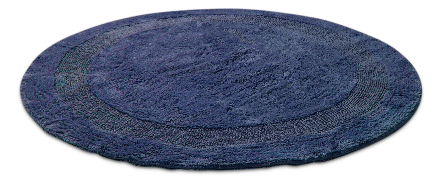 Kerek fürdőszobaszőnyeg - Nila (kék)