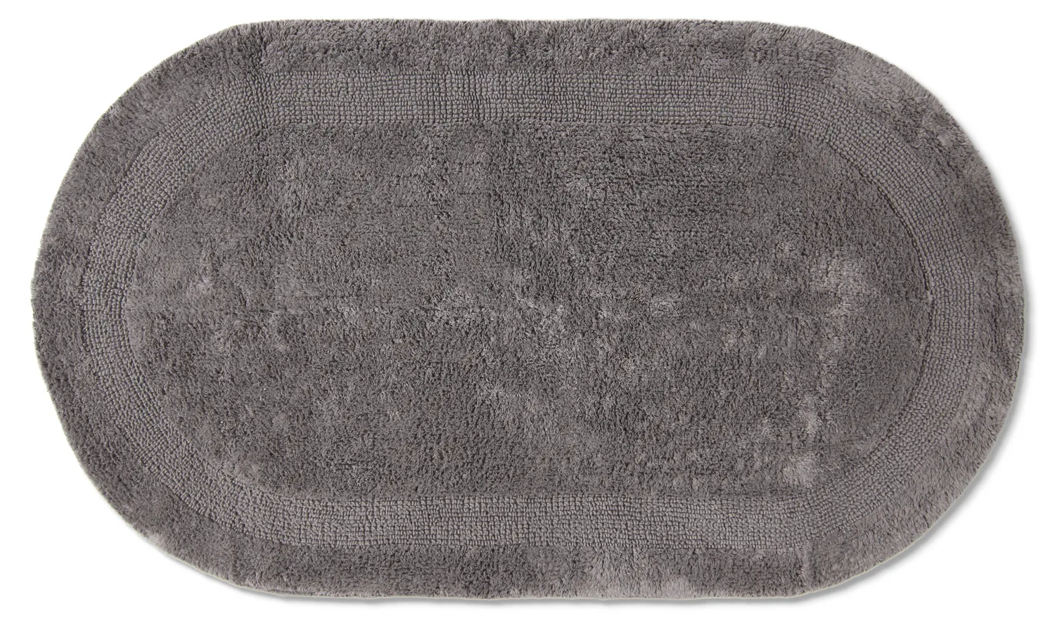 Ovális fürdőszobaszőnyeg - Nila (sötét szürke)