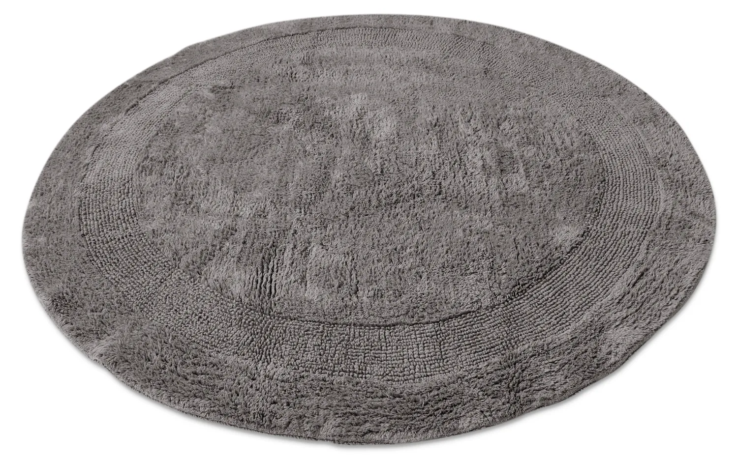 Kerek fürdőszobaszőnyeg - Nila (sötét szürke)