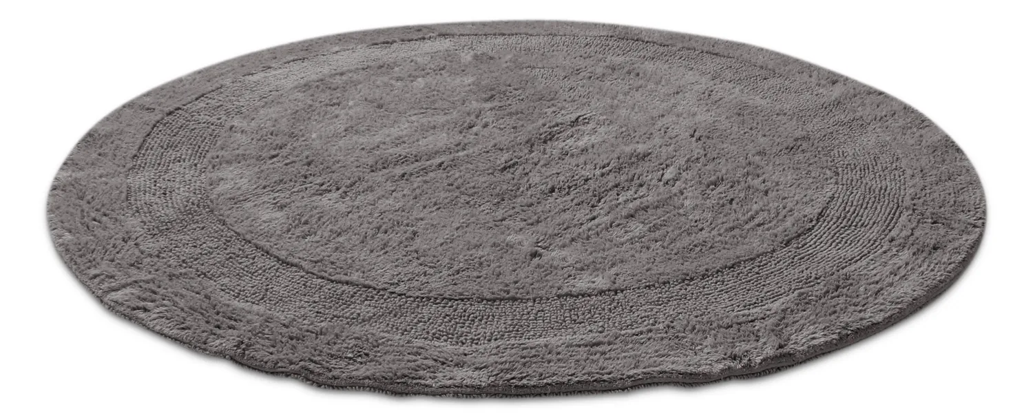 Kerek fürdőszobaszőnyeg - Nila (sötét szürke)