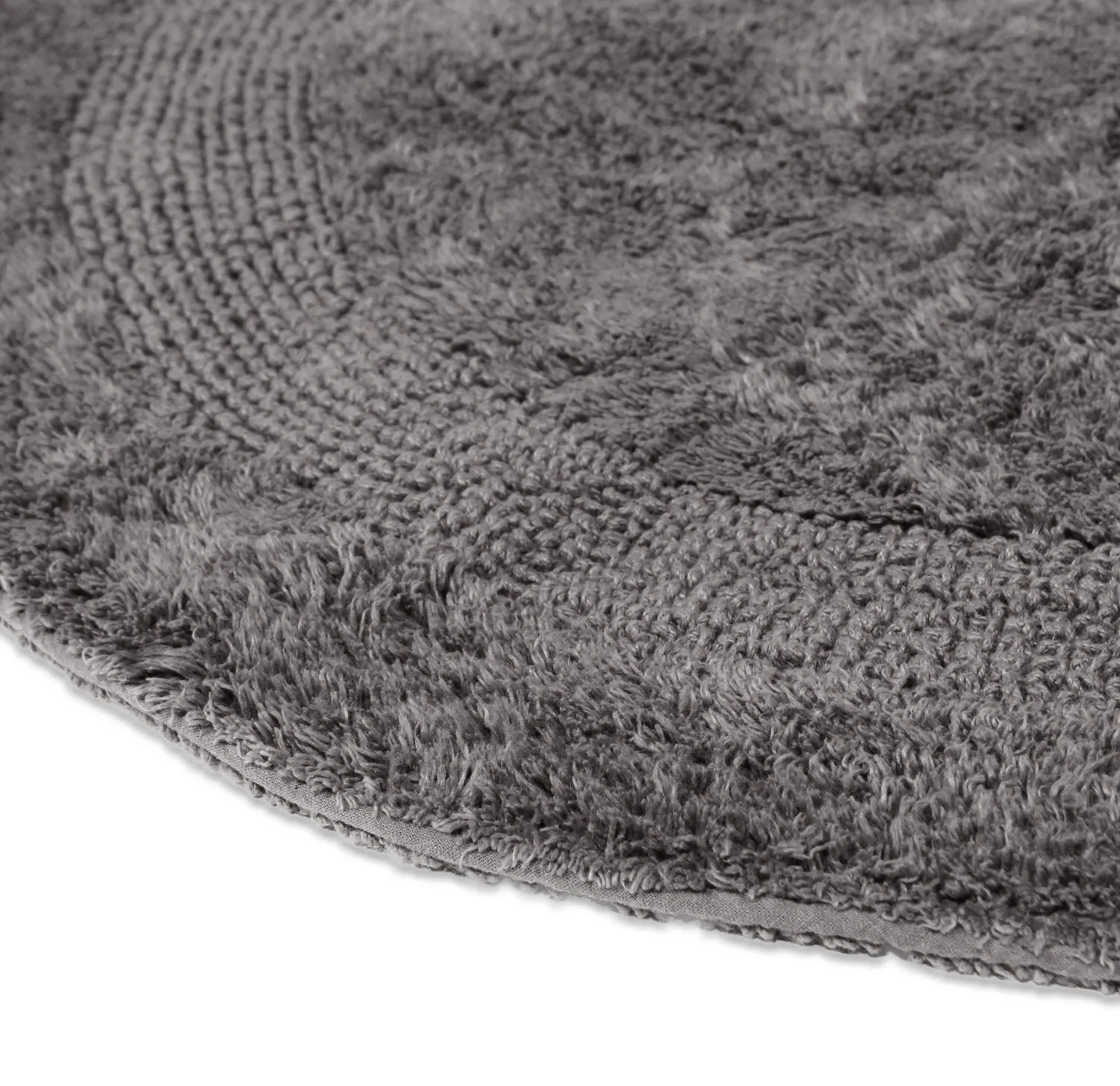 Kerek fürdőszobaszőnyeg - Nila (sötét szürke)