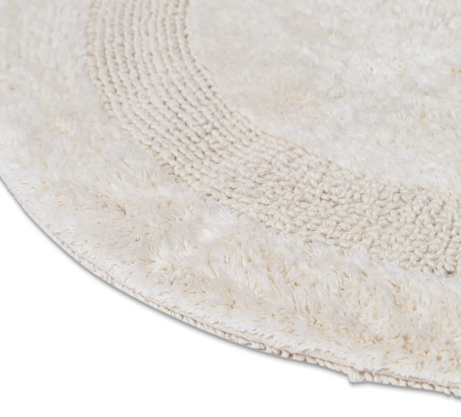 Kerek fürdőszobaszőnyeg - Nila (piszkosfehér)