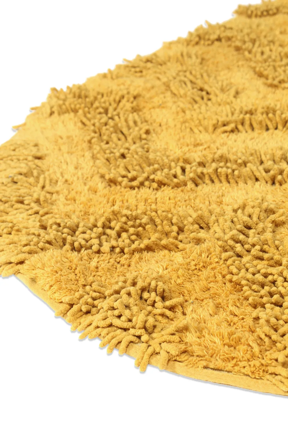 Ovális fürdőszobaszőnyeg - Tressa (sárga)