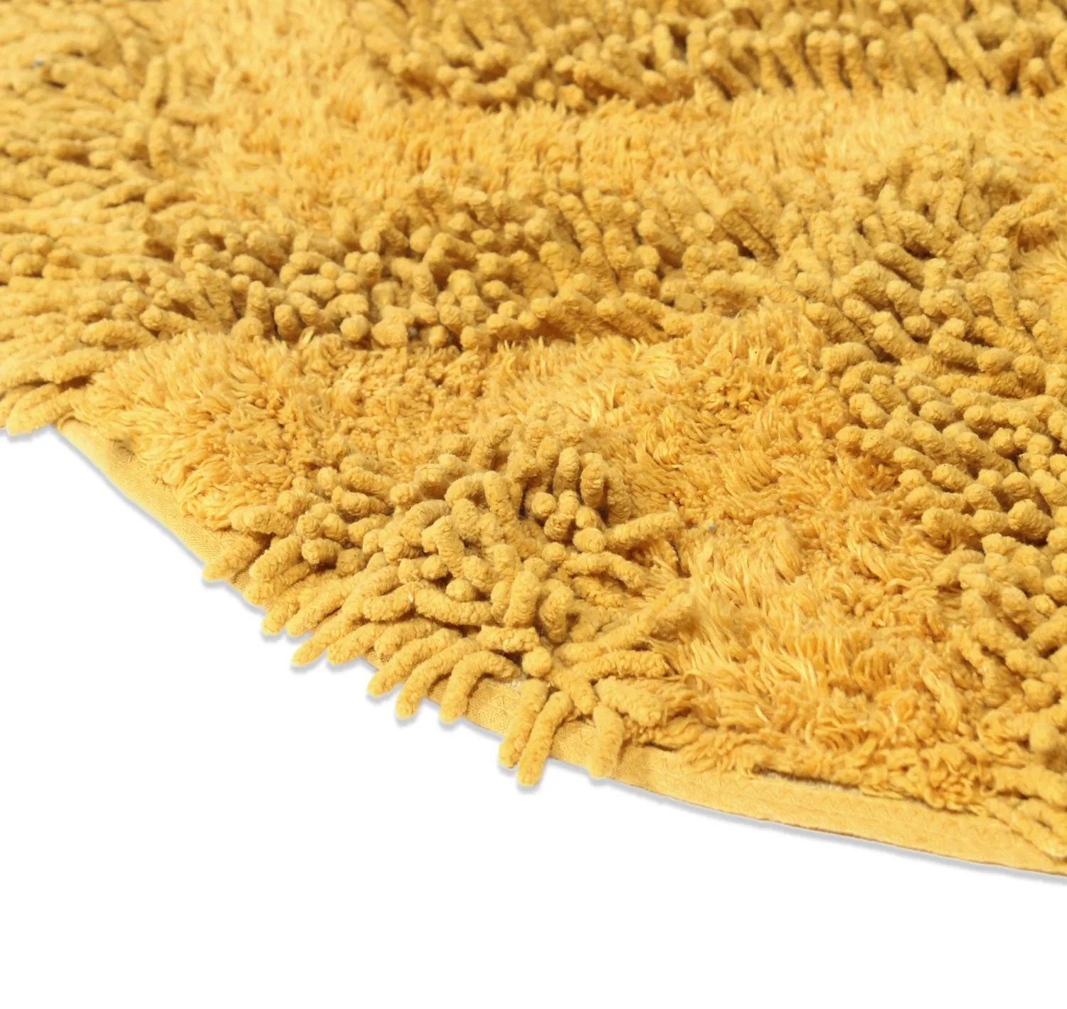 Kerek fürdőszobaszőnyeg - Tressa (sárga)