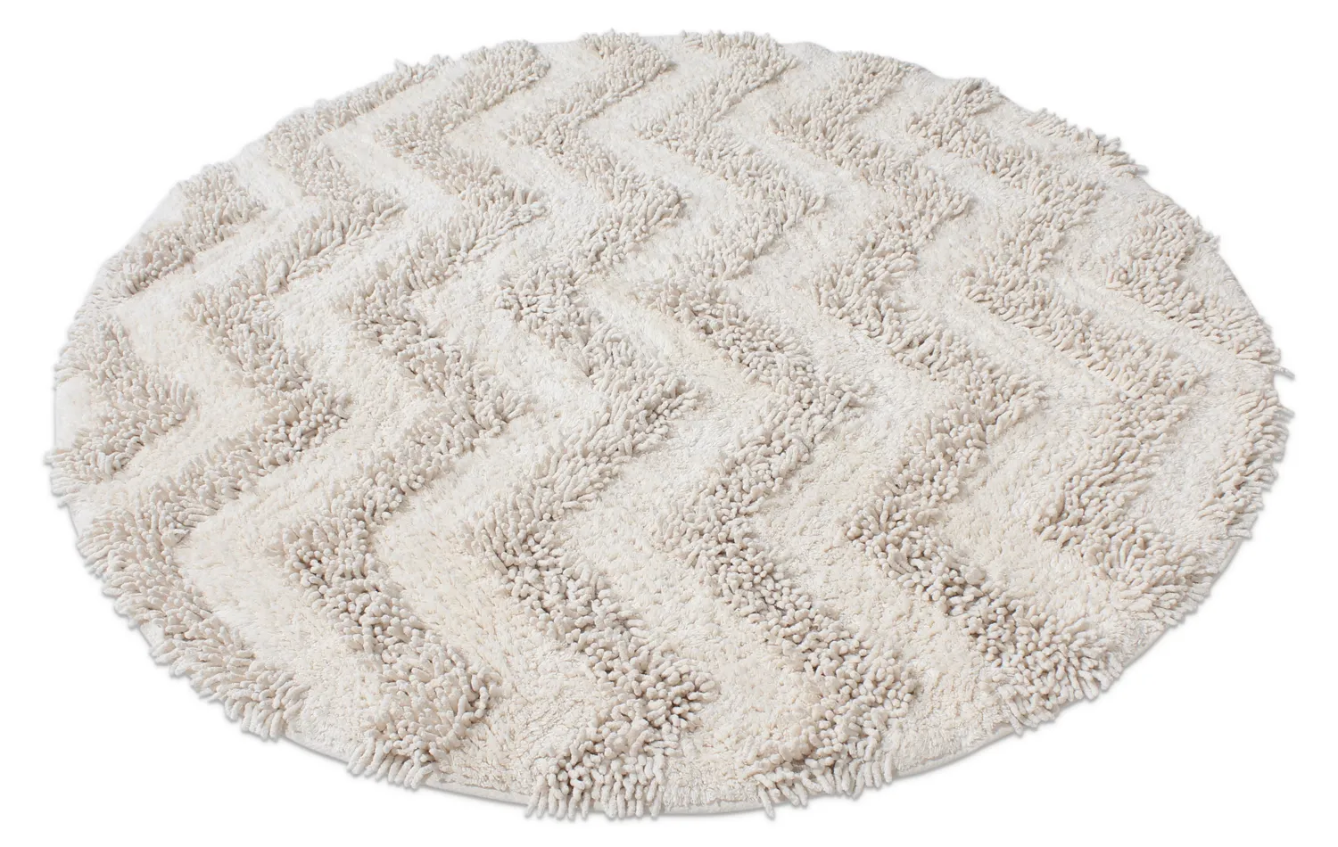 Kerek fürdőszobaszőnyeg - Tressa (piszkosfehér)