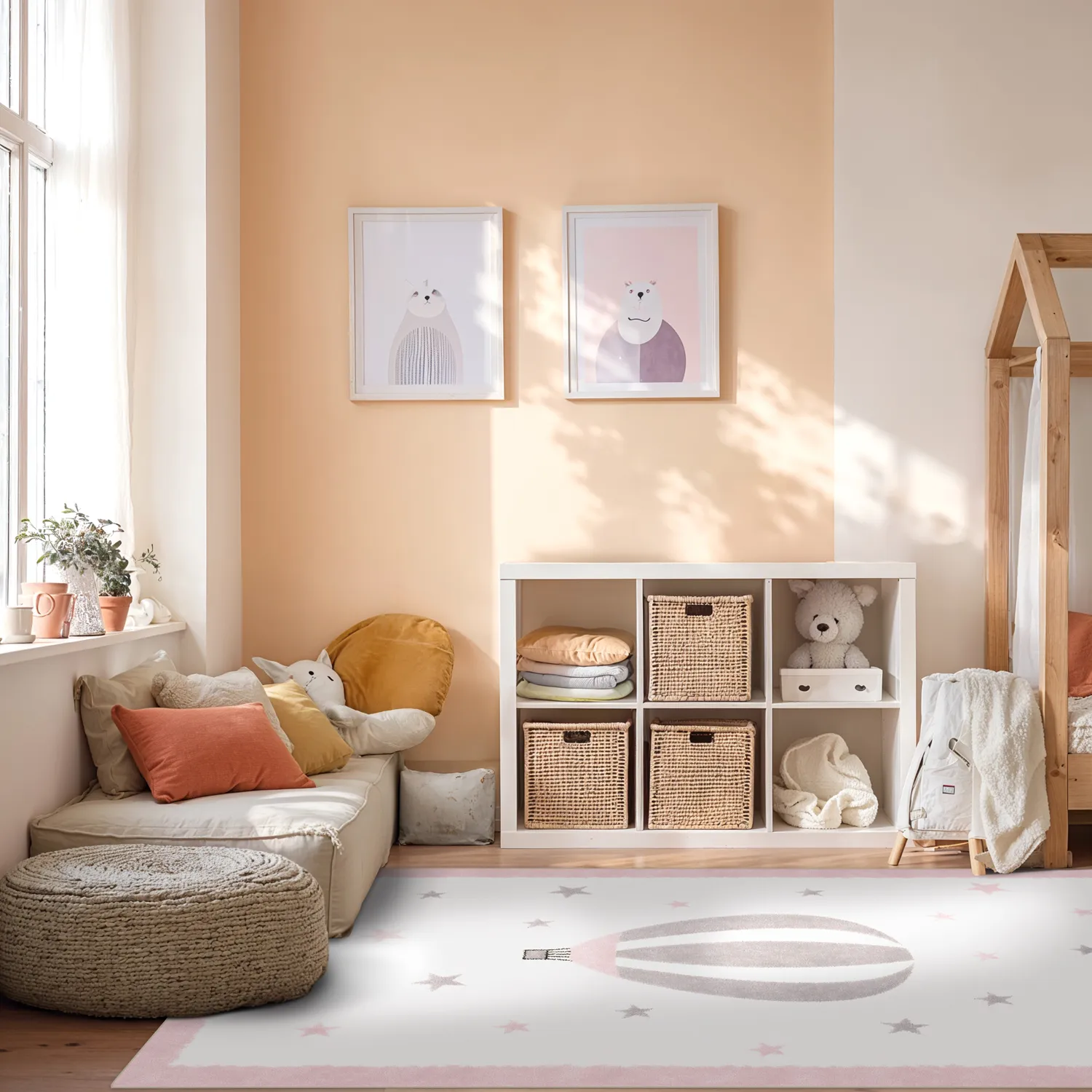 Gyermek szőnyeg - Atlas Teddybear (rosa)