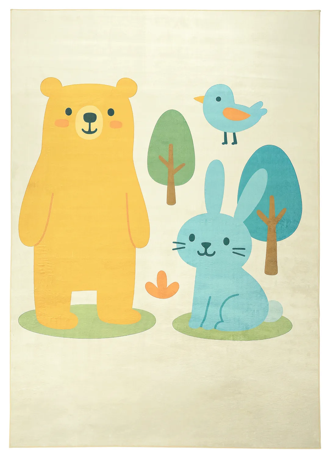 Gyerekszőnyeg - Bear and Bunny (krém/multi)