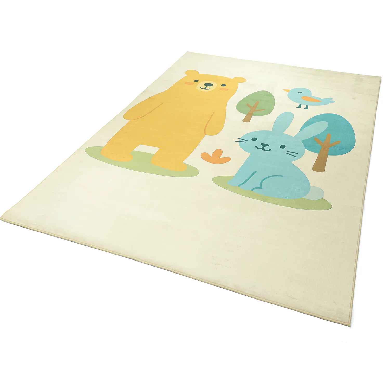 Gyerekszőnyeg - Bear and Bunny (krém/multi)