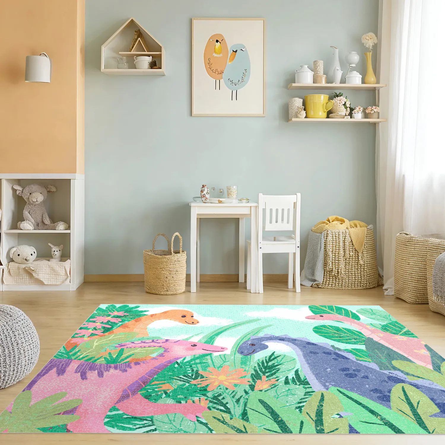 Gyermek szőnyeg - Dino Friends (multi)