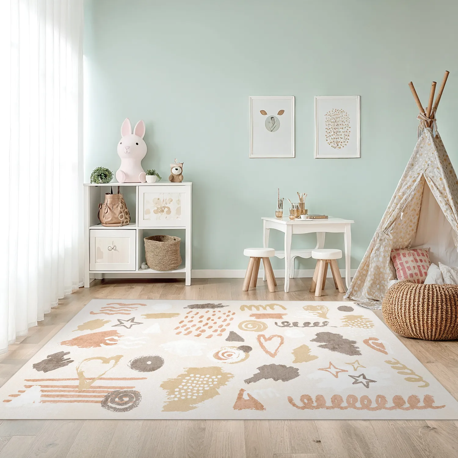Gyermek szőnyeg - Ethel (rózsaszín)