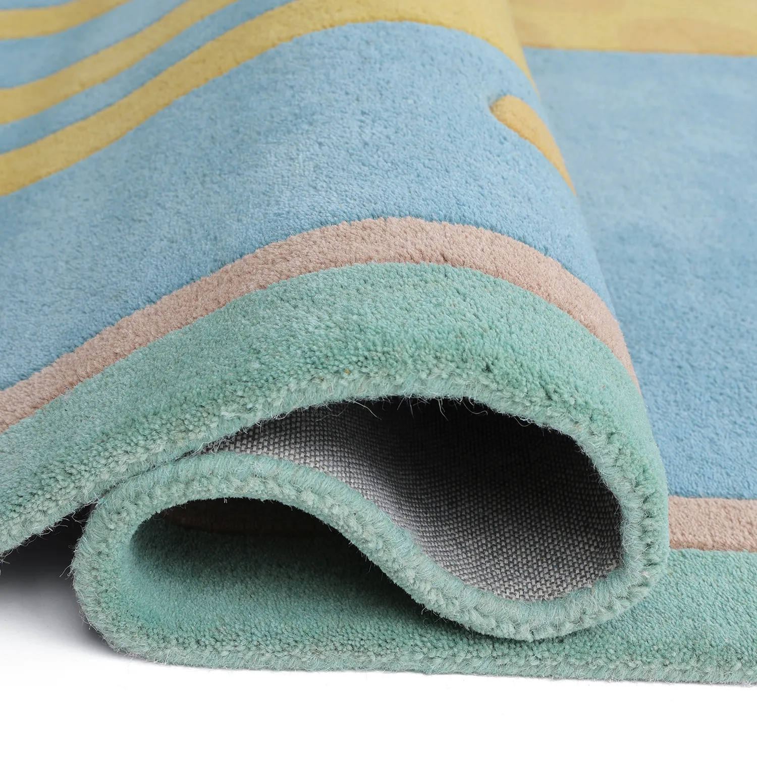 Gyerekszőnyeg - Giraffe Hand Tufted Wool Premium (világoskék/multi)