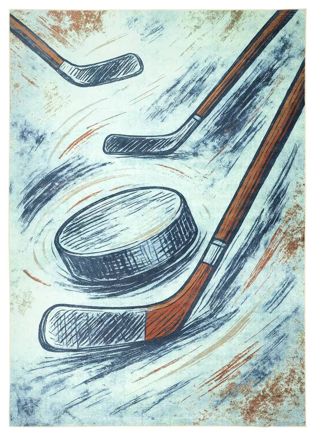 Gyerekszőnyeg - Ice Hockey (piszkosfehér)