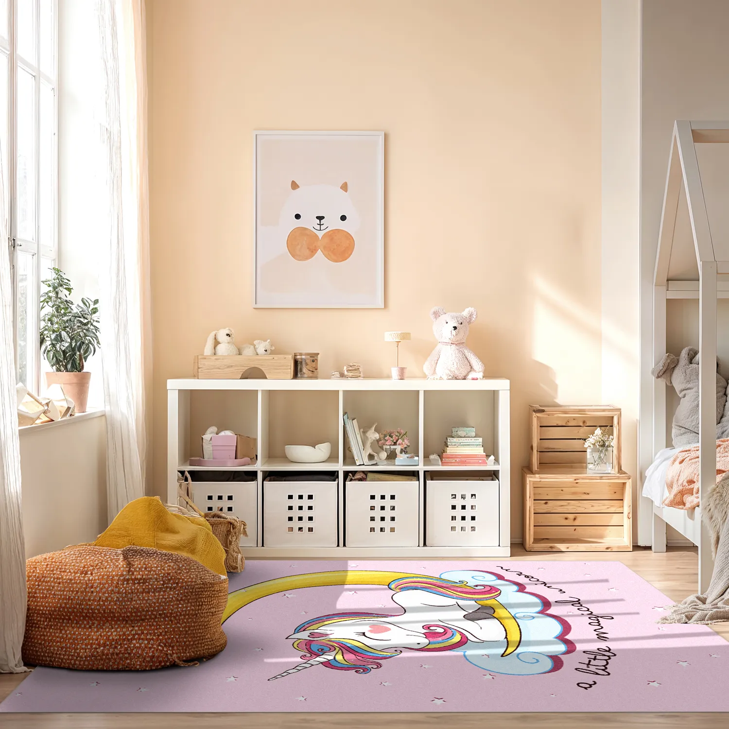 Gyermek szőnyeg - Atlas Teddybear (rosa)