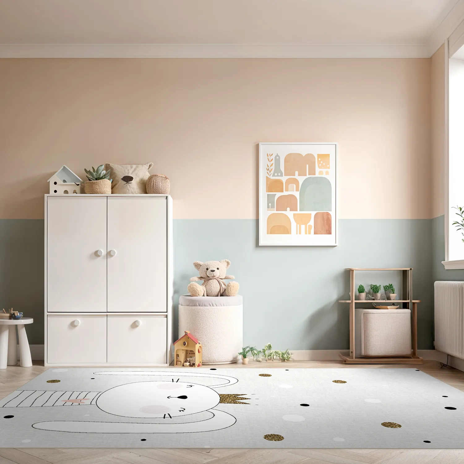 Gyermek szőnyeg - Atlas Teddybear (rosa)