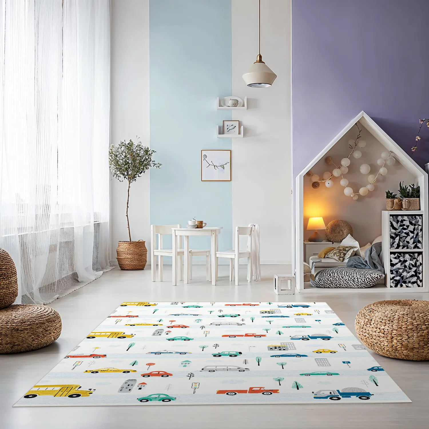 Gyermek szőnyeg - Road Cars (multi)