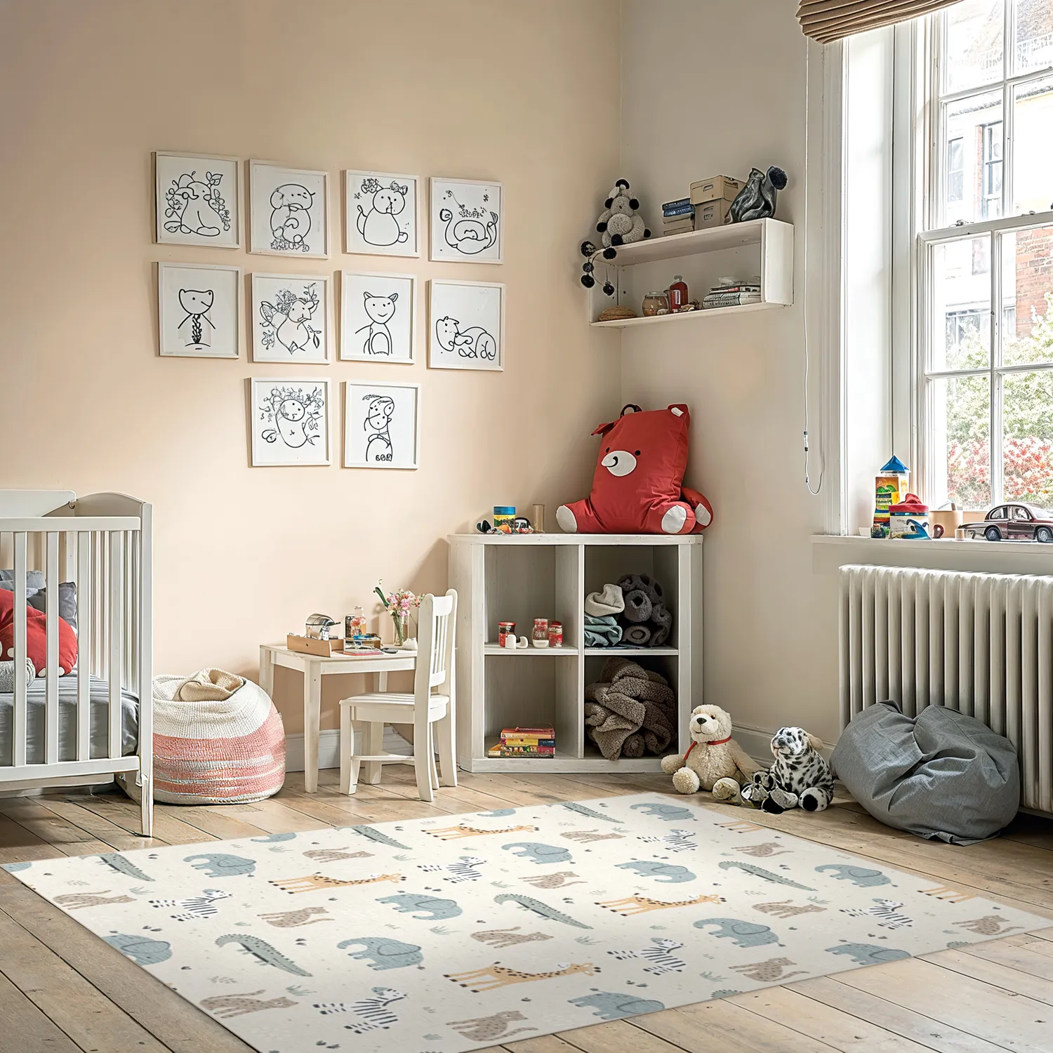 Gyermek szőnyeg - Safari Friends (multi)