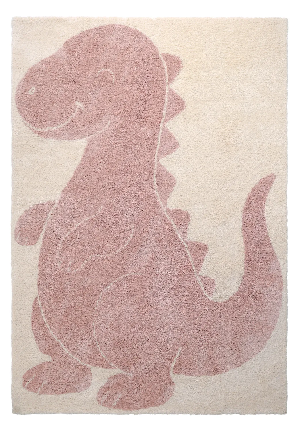 Gyerekszőnyeg - Soft Dino (krém/rózsaszín)