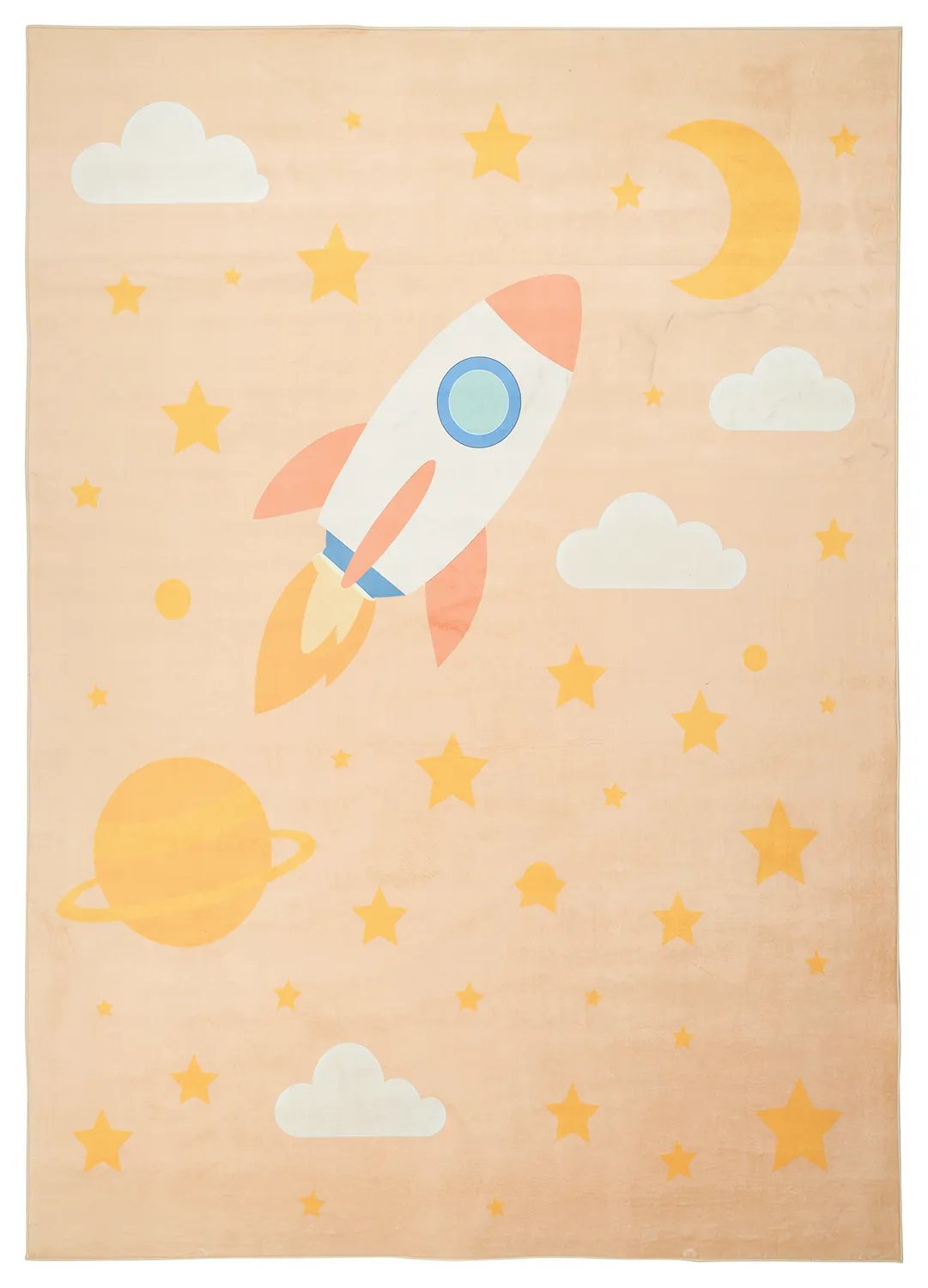 Gyerekszőnyeg - Space Rocket (rózsaszín)