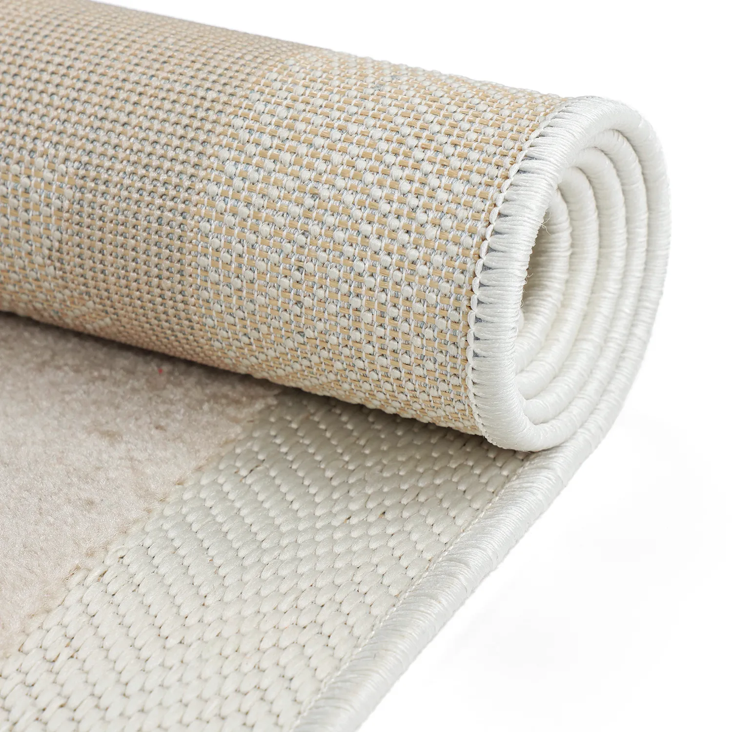 Gyerekszőnyeg - Star Frame (krém/barna)