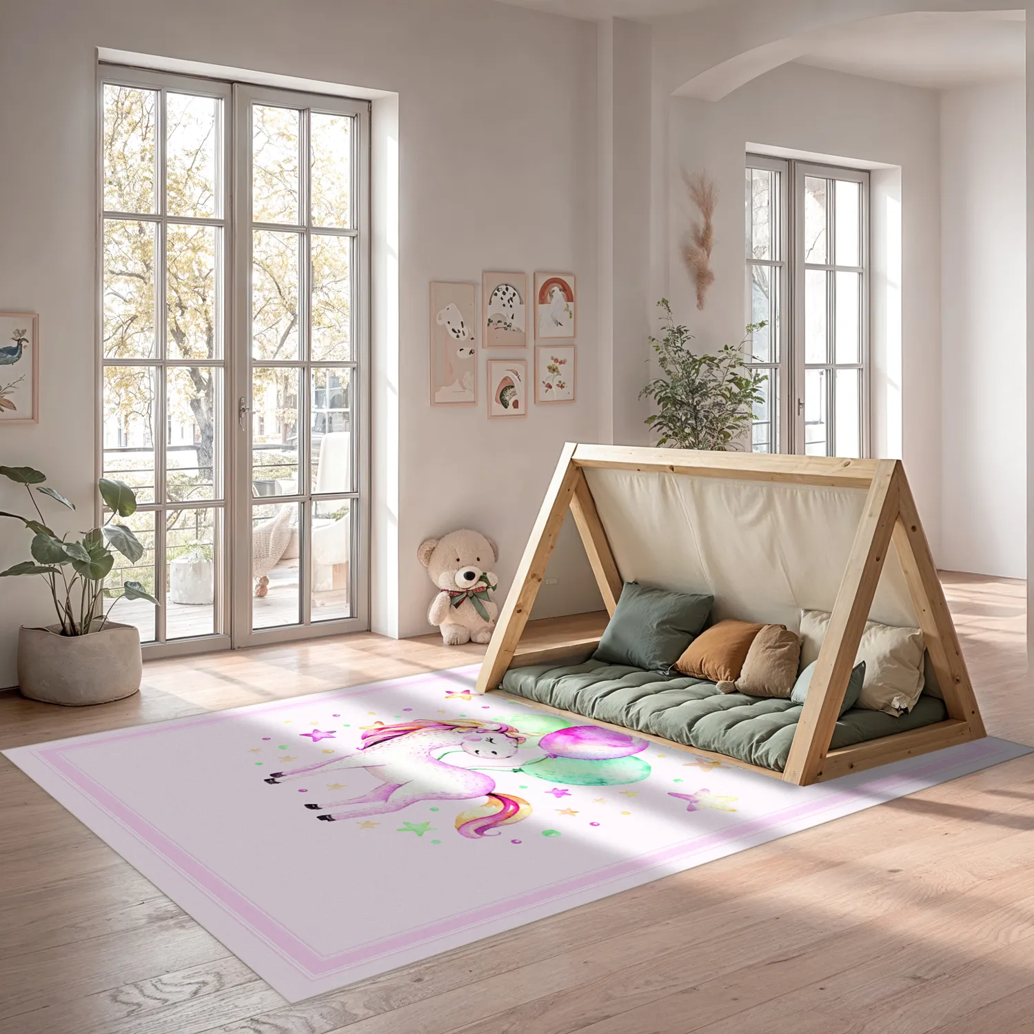 Gyermek szőnyeg - Atlas Teddybear (rosa)