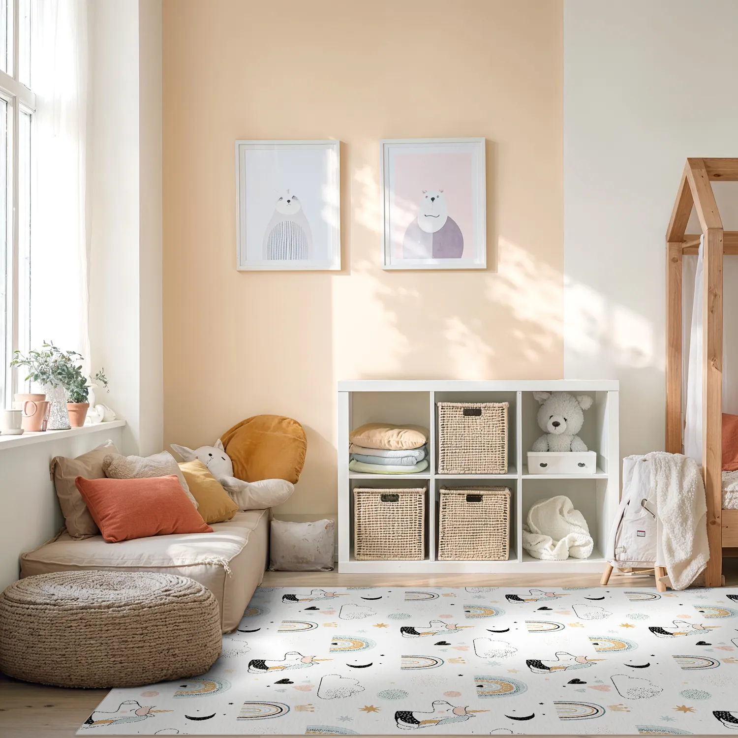 Gyermek szőnyeg - Unicorn Rainbow (rózsaszín)