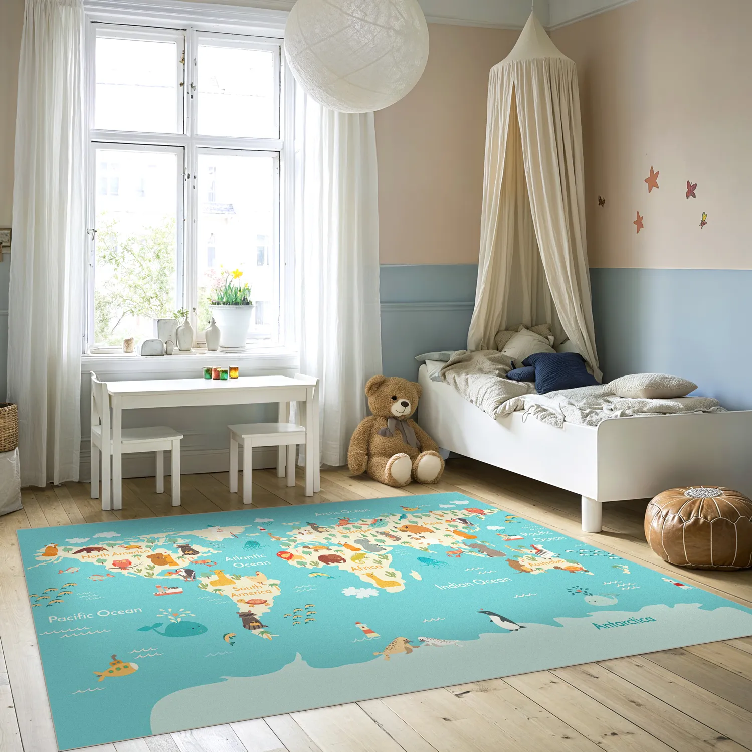 Gyermek szőnyeg - Atlas Teddybear (rosa)