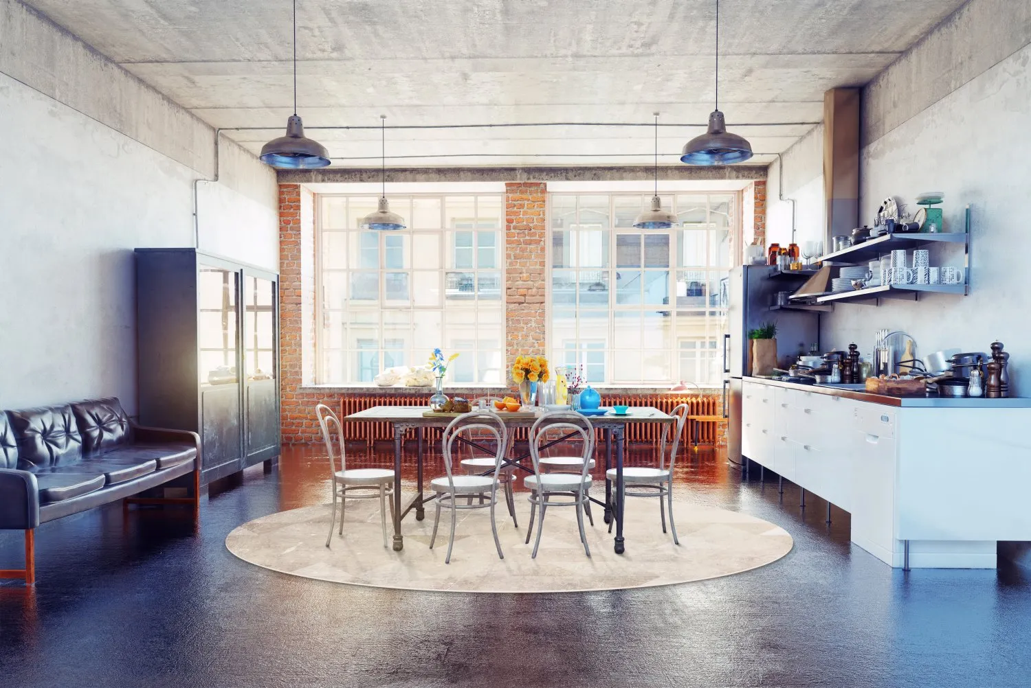 Kerek szőnyeg - Porto (bezs)