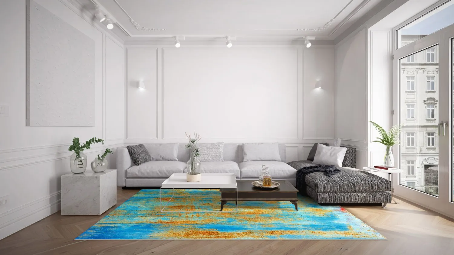 Wilton szőnyeg - Molina (kék)