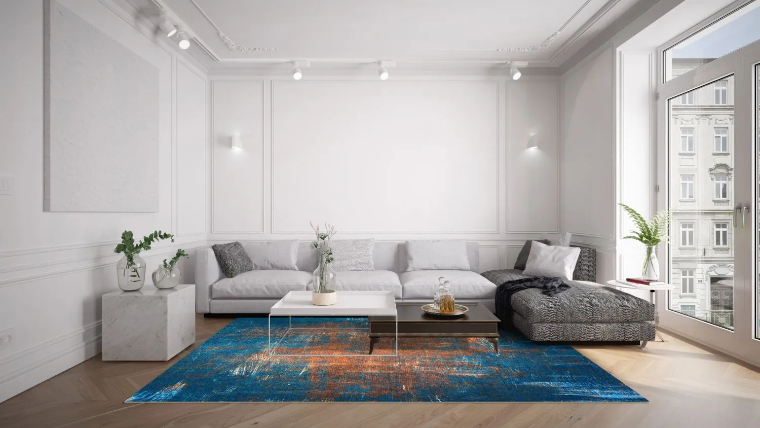 Wilton szőnyeg - Tierzo (kék)