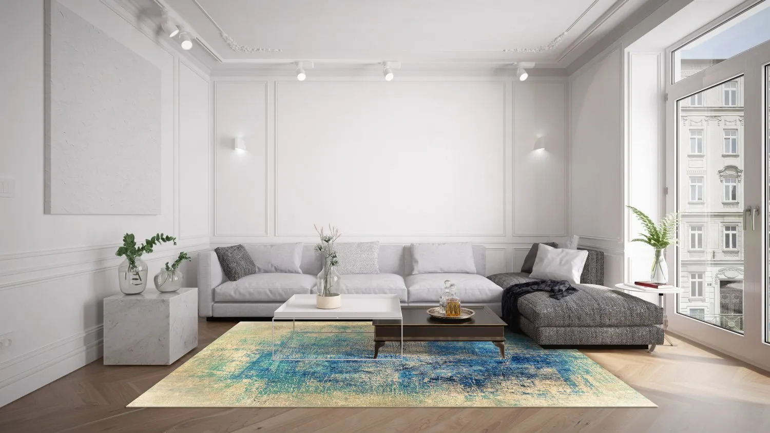 Wilton szőnyeg - Sierra (kék)