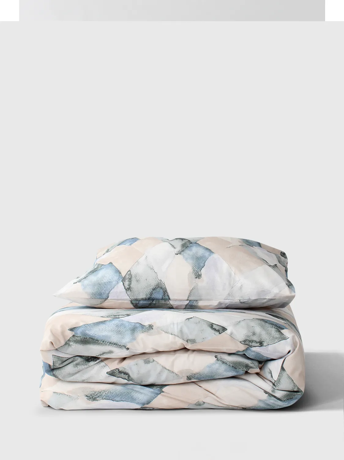 Ágyneműhuzat-set - Blanca (bézs/kék)
