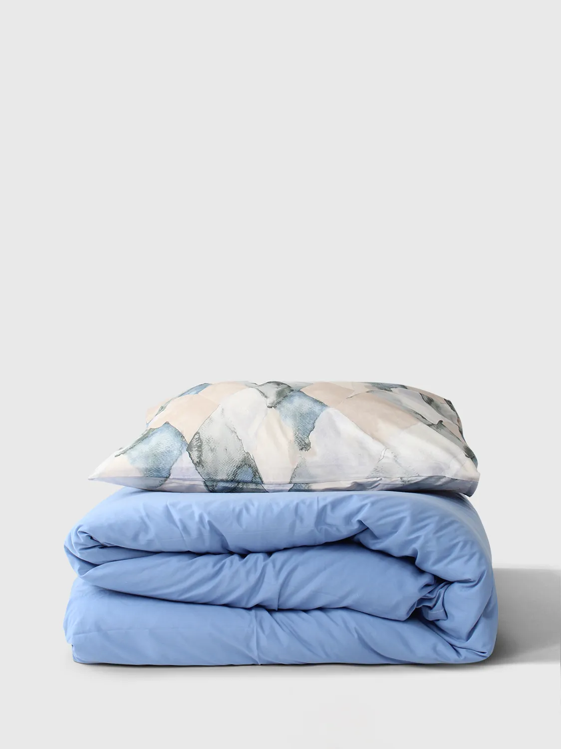 Ágyneműhuzat-set - Blanca (bézs/kék)