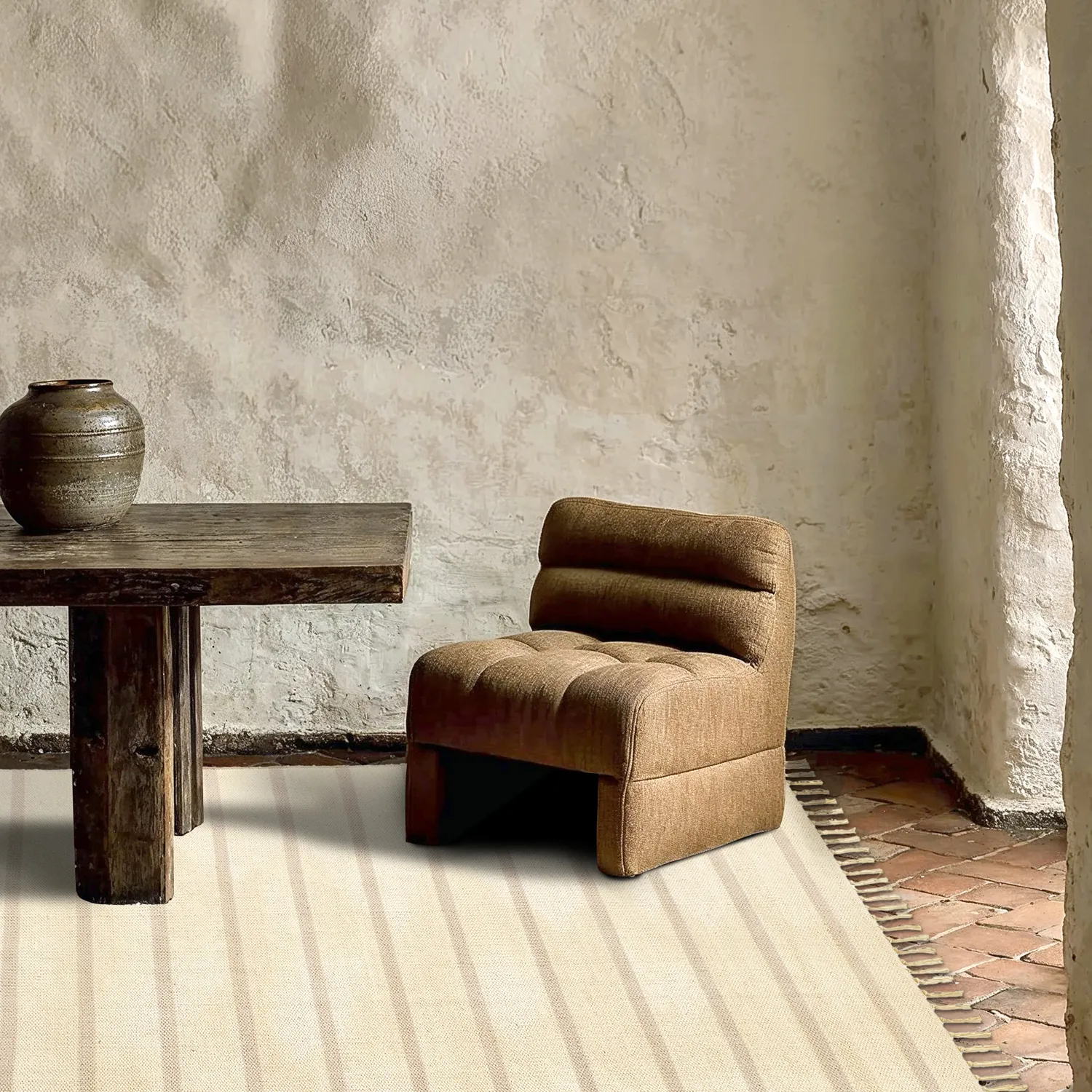 Pamutszőnyeg - Helle (törtfehér/szürke)